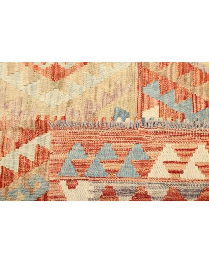 Tappeto Kilim Afghanistan marrone arancione 149x196