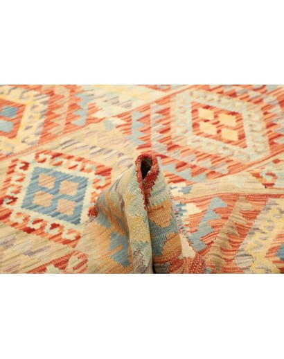 Tappeto Kilim Afghanistan marrone arancione 149x196