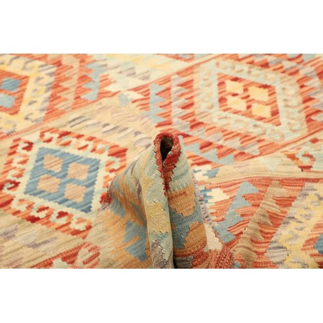 Tappeto Kilim Afghanistan marrone arancione 149x196
