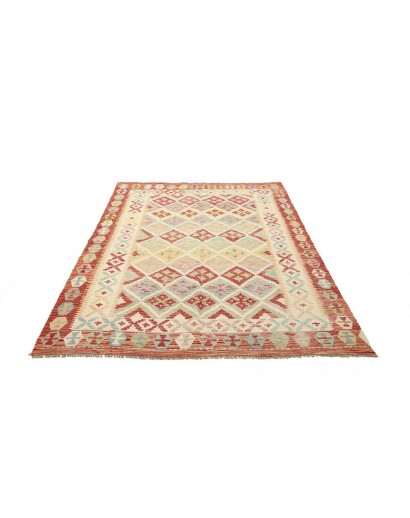 Tappeto Kilim Afghanistan beige marrone 157x195