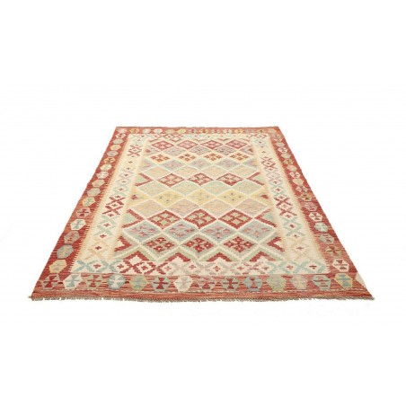 Tappeto Kilim Afghanistan beige marrone 157x195