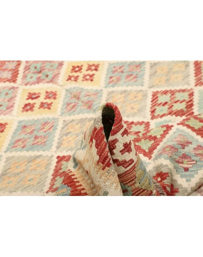 Tappeto Kilim Afghanistan beige marrone 157x195