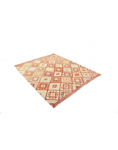 Tappeto Kilim Afghanistan marrone rosso 160x194