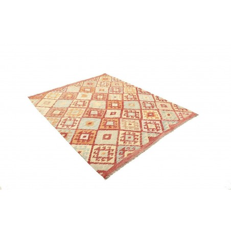 Tappeto Kilim Afghanistan marrone rosso 160x194