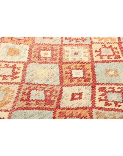 Tappeto Kilim Afghanistan marrone rosso 160x194