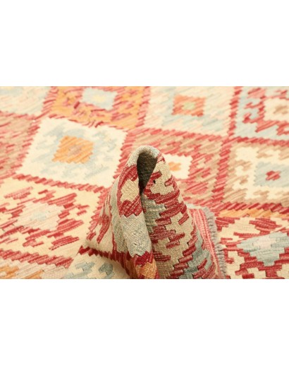 Tappeto Kilim Afghanistan marrone rosso 160x194