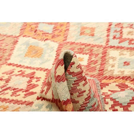 Tappeto Kilim Afghanistan marrone rosso 160x194