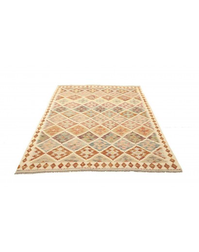 Tappeto Kilim Afghanistan marrone 148x196