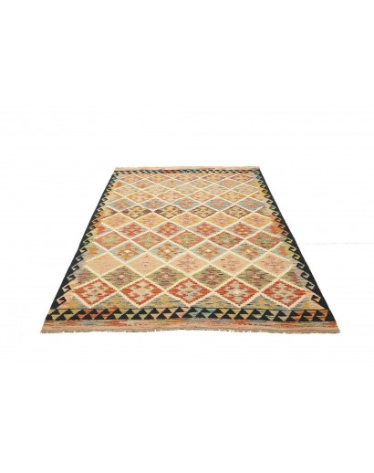 Tappeto Kilim Afghanistan marrone 146x202