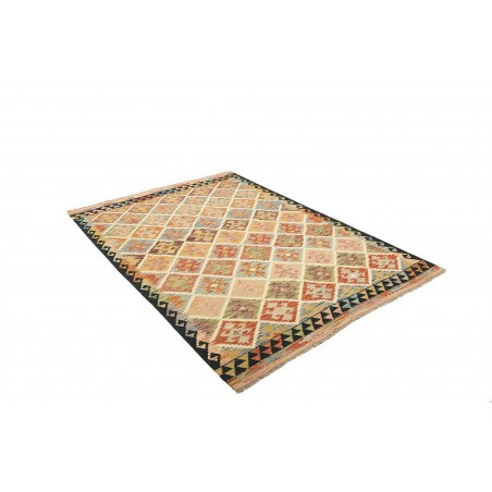 Tappeto Kilim Afghanistan marrone 146x202