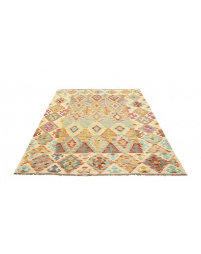 Tappeto Kilim Afghanistan marrone beige 160x207
