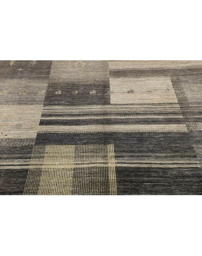 Tappeto Siva Pakistan azzurro grigio 168x242