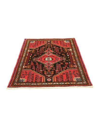 Tappeto Hamadan Persia grigio marrone 107x139