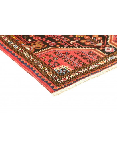 Tappeto Hamadan Persia grigio marrone 107x139