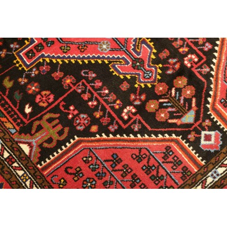 Tappeto Hamadan Persia grigio marrone 107x139