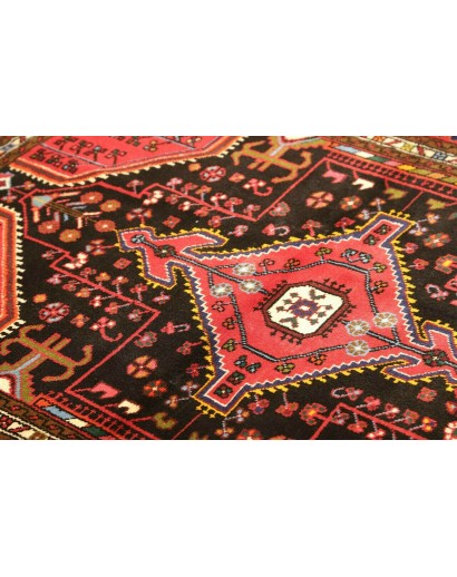 Tappeto Hamadan Persia grigio marrone 107x139