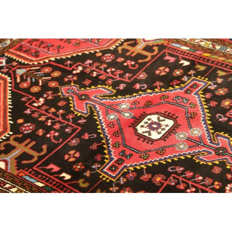 Tappeto Hamadan Persia grigio marrone 107x139