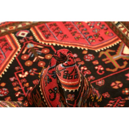 Tappeto Hamadan Persia grigio marrone 107x139