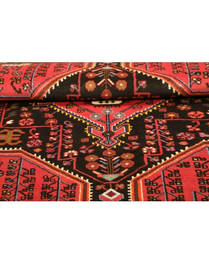 Tappeto Hamadan Persia grigio marrone 107x139
