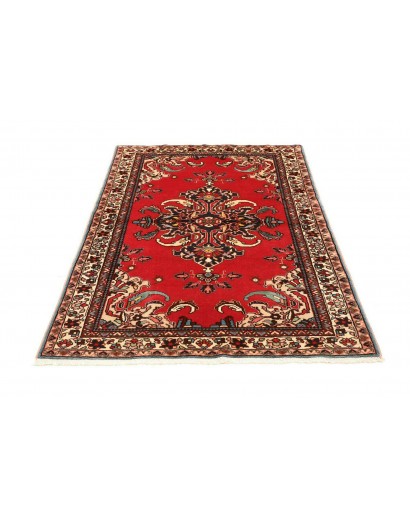 Tappeto Hamadan Persia rosso grigio 106x152