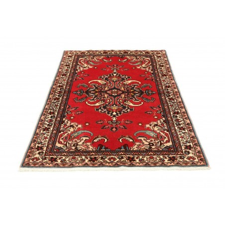 Tappeto Hamadan Persia rosso grigio 106x152