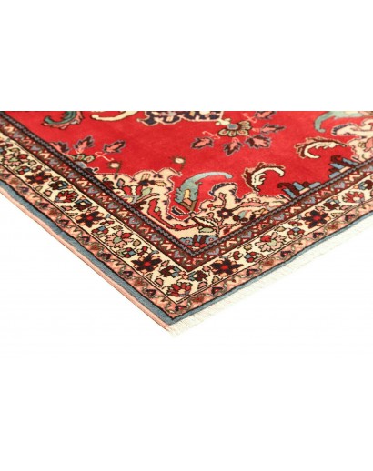 Tappeto Hamadan Persia rosso grigio 106x152