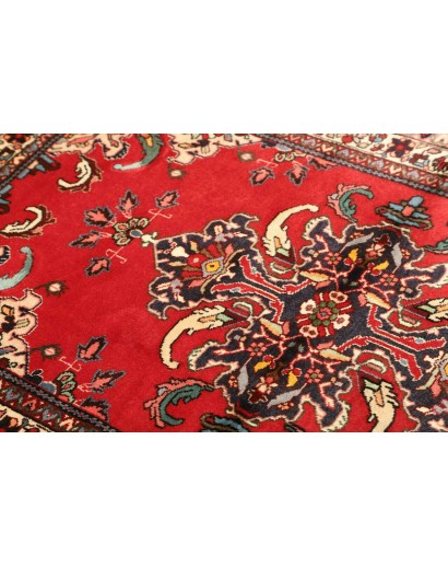 Tappeto Hamadan Persia rosso grigio 106x152