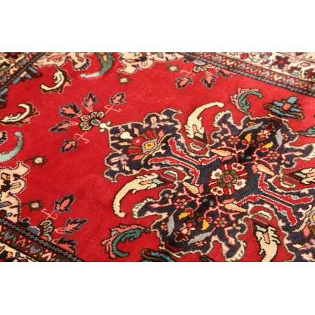 Tappeto Hamadan Persia rosso grigio 106x152