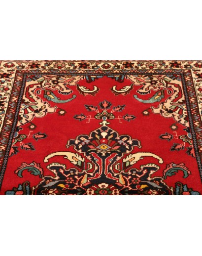 Tappeto Hamadan Persia rosso grigio 106x152