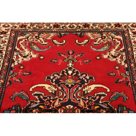 Tappeto Hamadan Persia rosso grigio 106x152