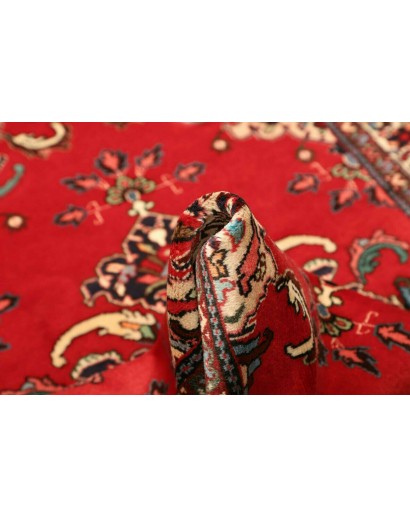 Tappeto Hamadan Persia rosso grigio 106x152