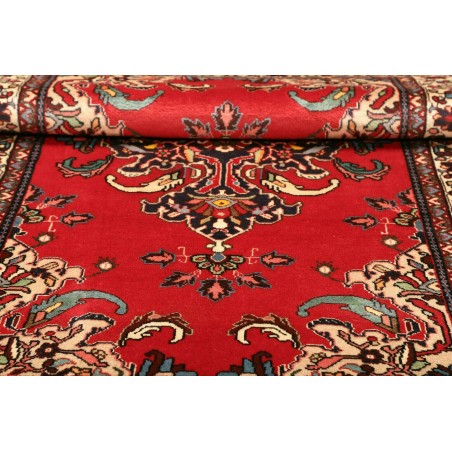 Tappeto Hamadan Persia rosso grigio 106x152