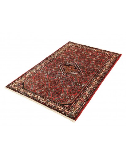 Tappeto Hamadan Persia grigio marrone 100x152