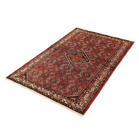Tappeto Hamadan Persia grigio marrone 100x152