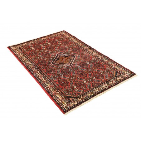 Tappeto Hamadan Persia grigio marrone 100x152