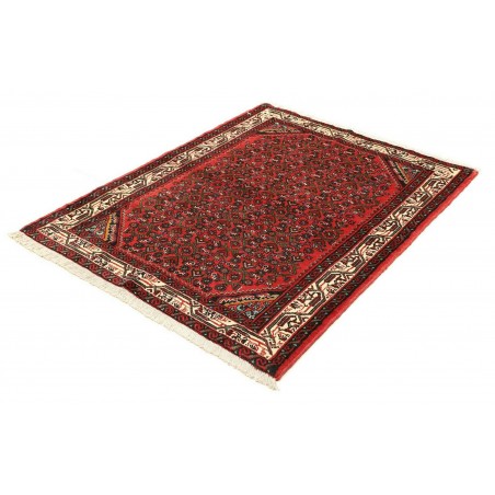 Tappeto Hamadan Persia grigio giallo 114x148