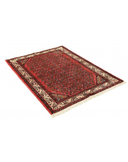 Tappeto Hamadan Persia grigio giallo 114x148