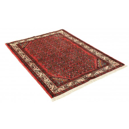 Tappeto Hamadan Persia grigio giallo 114x148