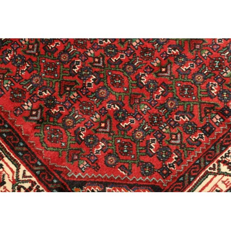 Tappeto Hamadan Persia grigio giallo 114x148