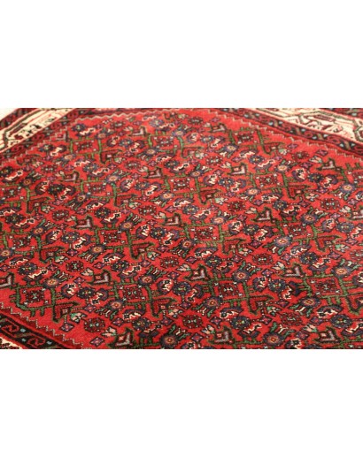 Tappeto Hamadan Persia grigio giallo 114x148