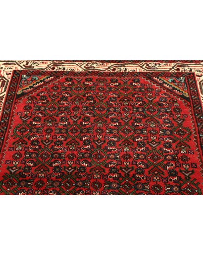 Tappeto Hamadan Persia grigio giallo 114x148