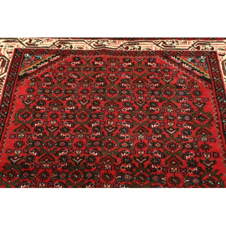 Tappeto Hamadan Persia grigio giallo 114x148