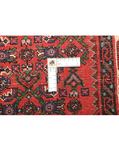 Tappeto Hamadan Persia grigio giallo 114x148