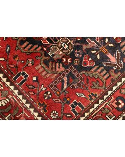 Tappeto Hamadan Persia grigio giallo 108x153