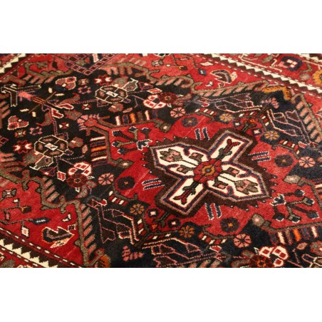 Tappeto Hamadan Persia grigio giallo 108x153