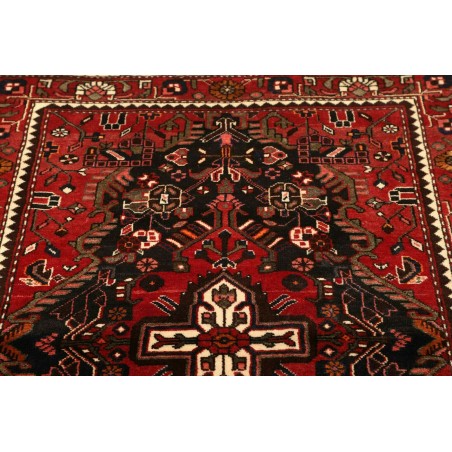 Tappeto Hamadan Persia grigio giallo 108x153