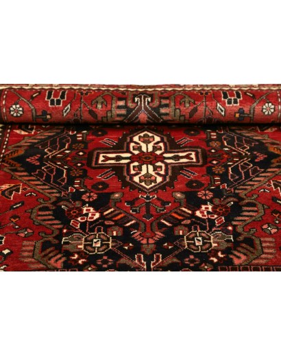 Tappeto Hamadan Persia grigio giallo 108x153