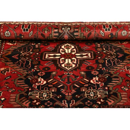 Tappeto Hamadan Persia grigio giallo 108x153