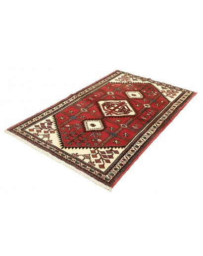 Tappeto Hamadan Persia marrone giallo 107x176