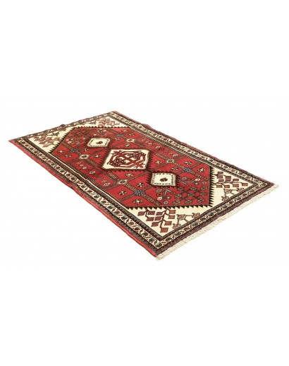 Tappeto Hamadan Persia marrone giallo 107x176